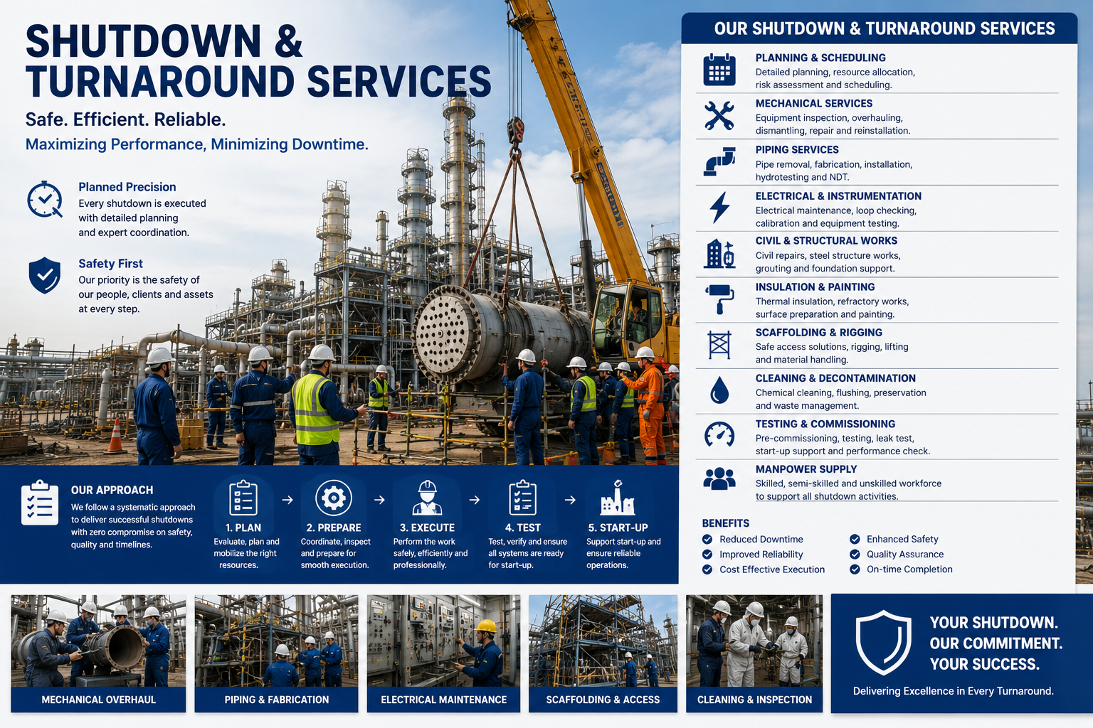 Shutdown and turnaround services